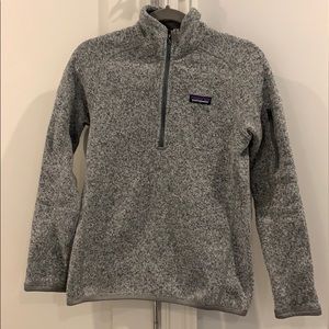 Patagonia Gray Quarter-Zip Sweatshirt